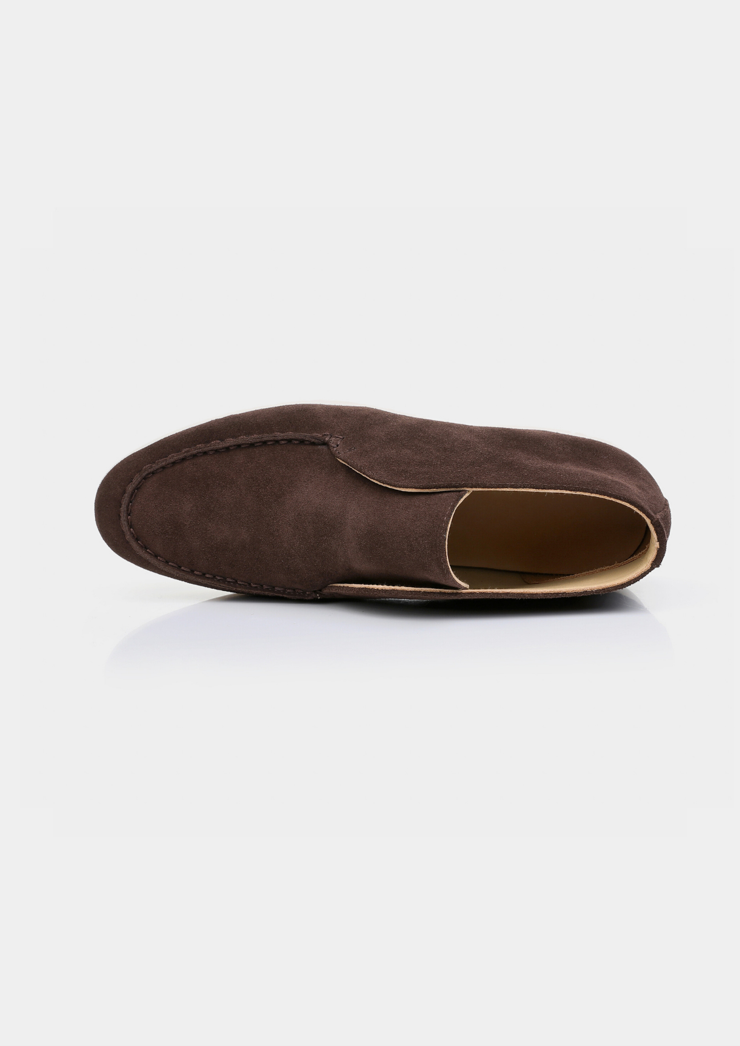 Heren mocassins met ronde neus