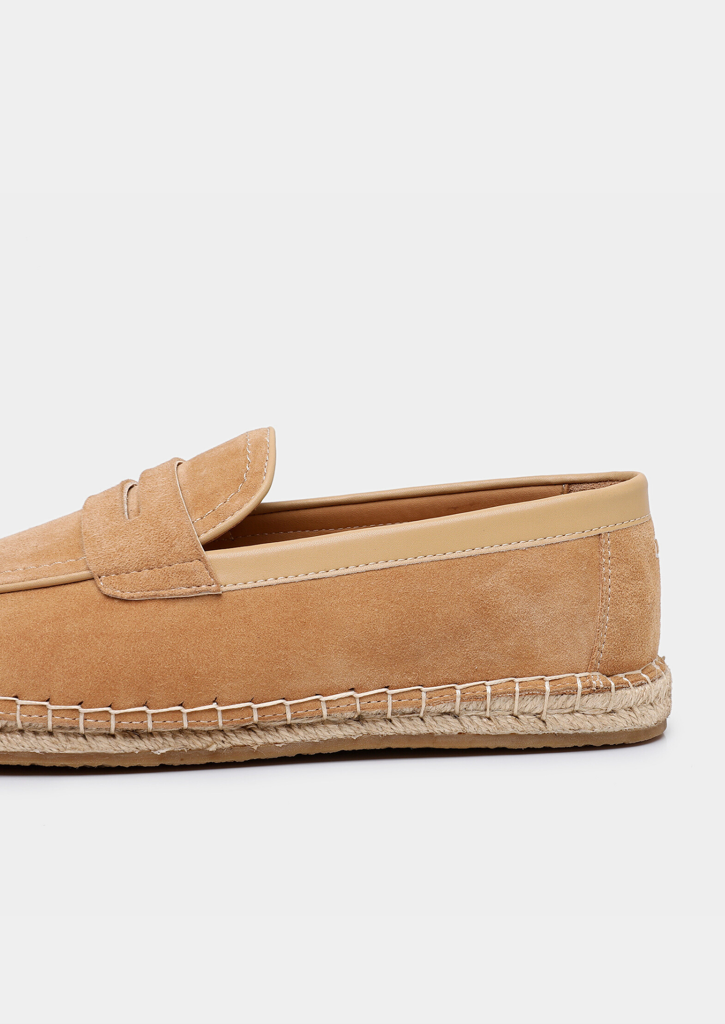 Herenmocassins met gevlochten zool