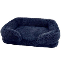 pets : Luxe Pluizig Hondenbed in Marine van Pantino