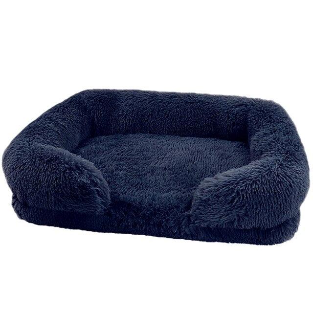pets : Luxe Pluizig Hondenbed in Marine van Pantino