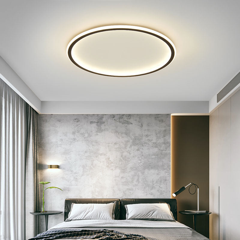 Plafondlamp, Rond Scandinavisch LED, Dimbaar, Aluminium