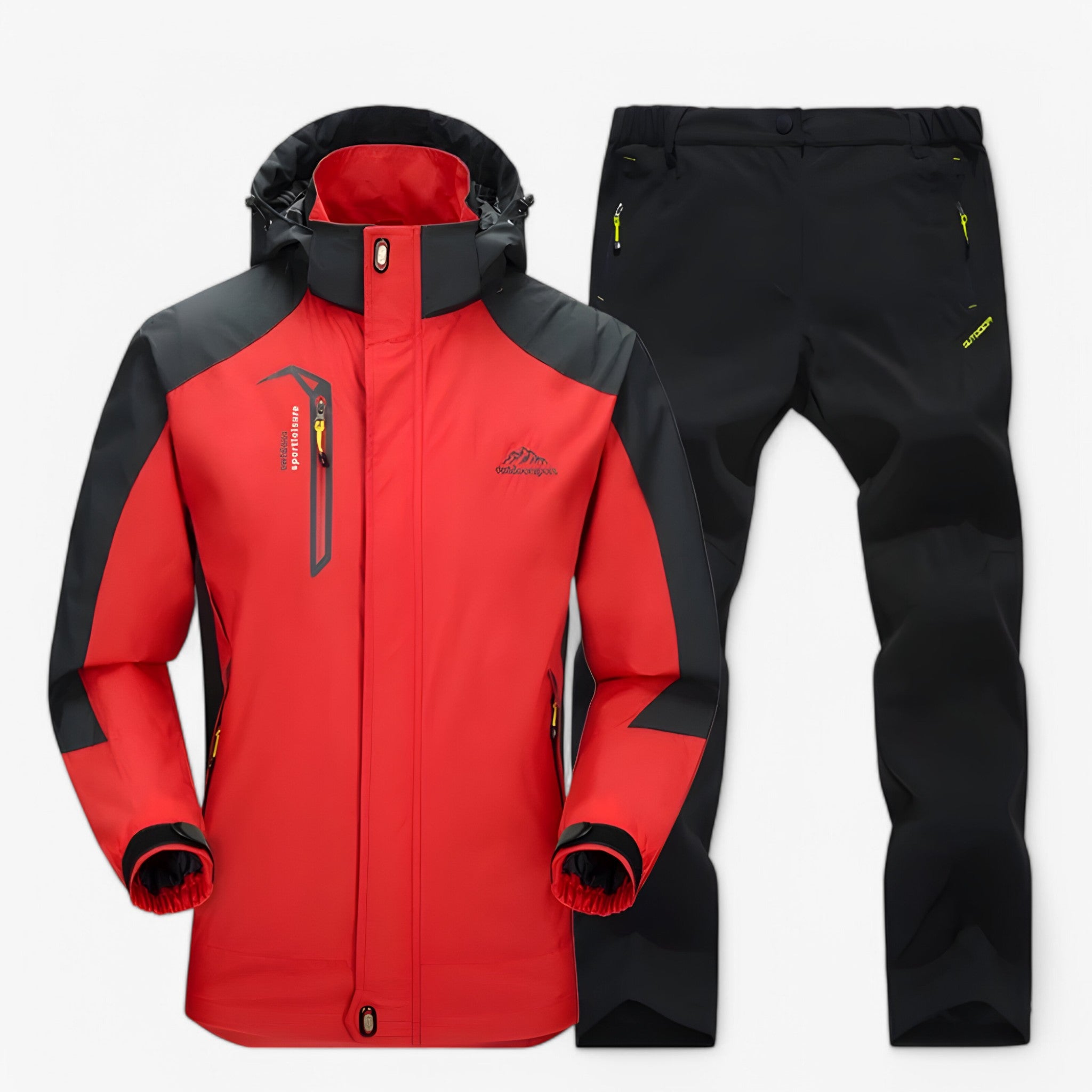Men's Top Clothes : Waterdichte wandelset met jas en broek Heren in van Pantinoshop