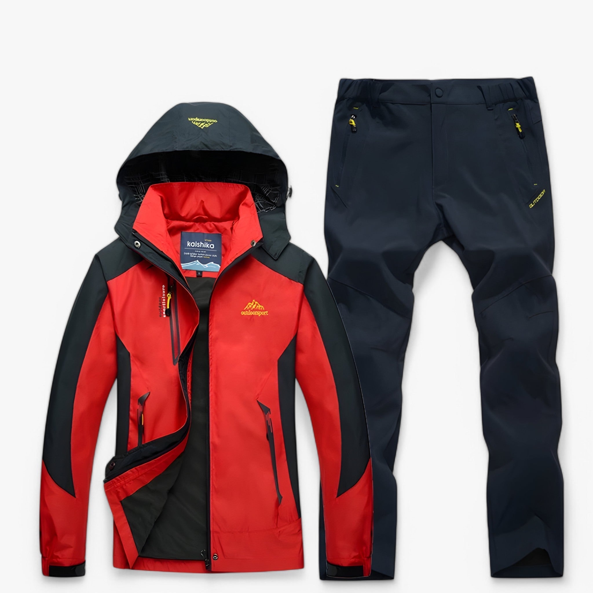 Men's Top Clothes : Waterdichte wandelset met jas en broek Heren in van Pantinoshop