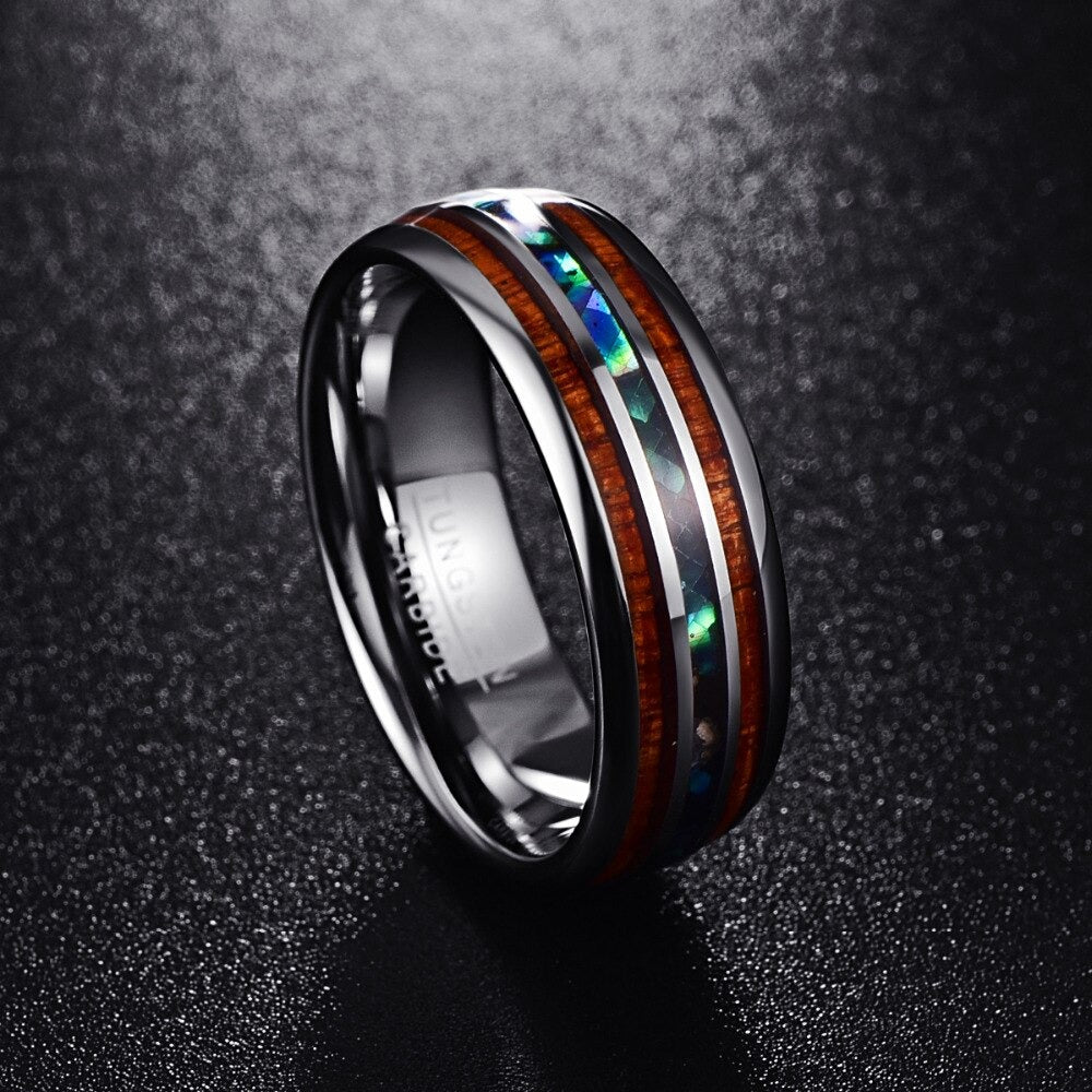Ring : Hawaiiaanse Koahouten in 25.4 mm van Pantino