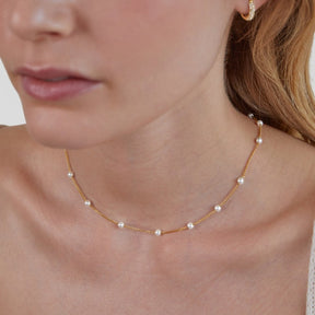 Necklace : Nursena Eternity 37cm in van Pantino
