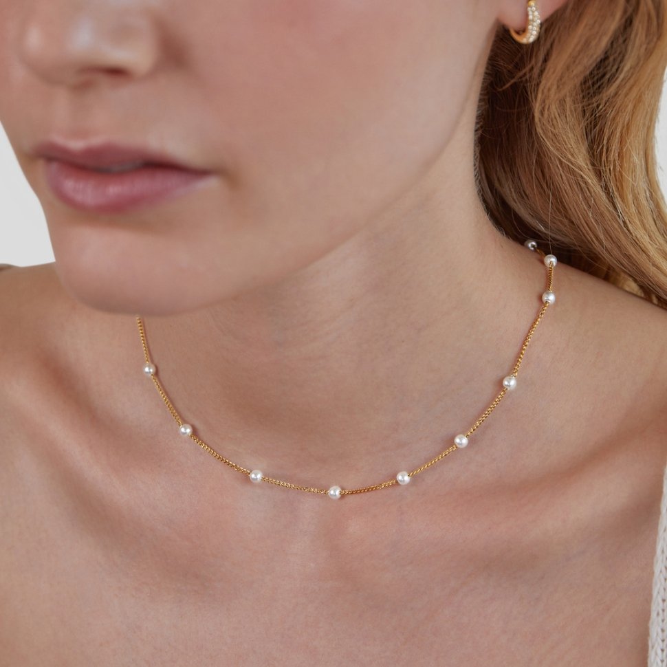 Necklace : Nursena Eternity 37cm in van Pantino