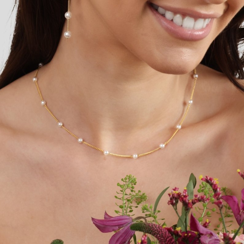 Necklace : Nursena Eternity 37cm in van Pantino