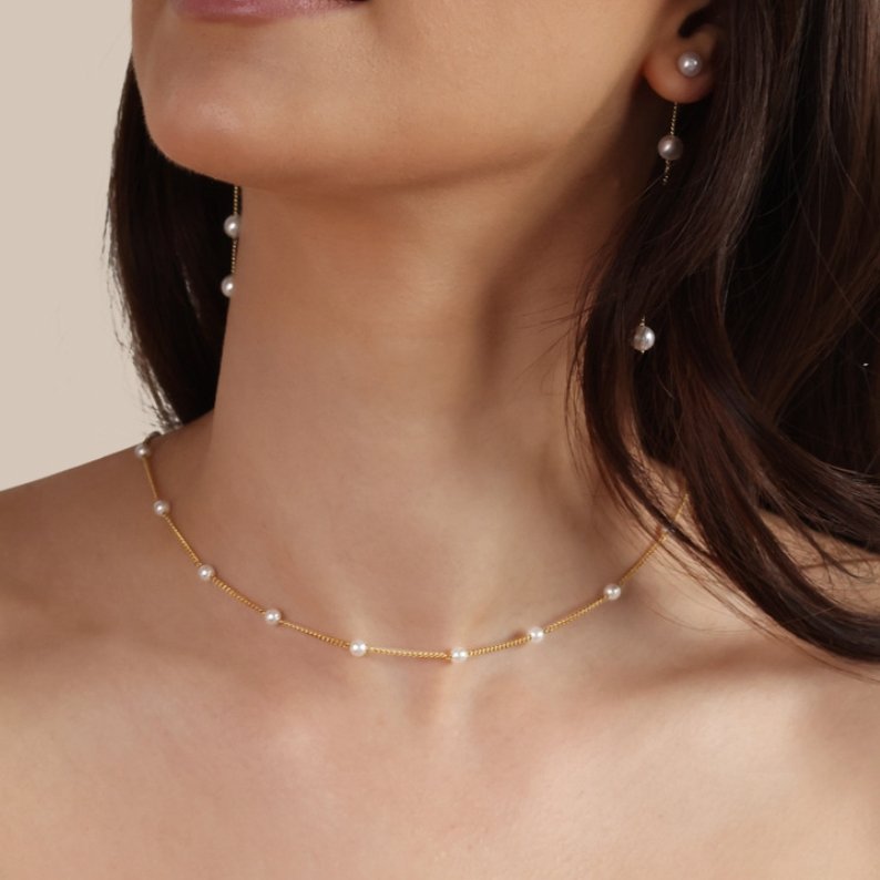Necklace : Nursena Eternity 37cm in van Pantino