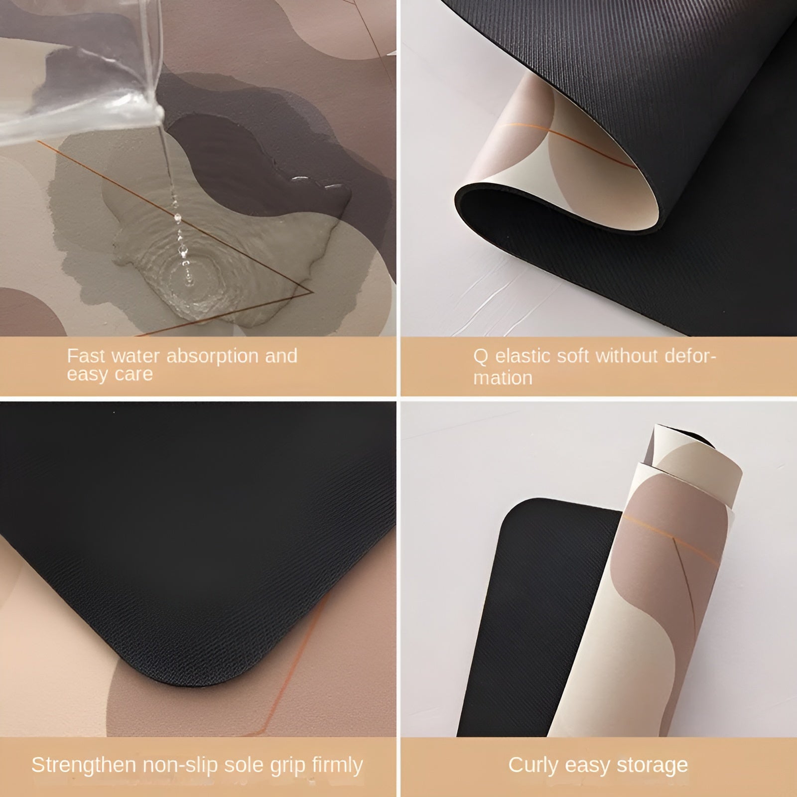 home & garden : Sneldrogende Anti-Slip Keukenmat - Superabsorberend Waterbestendig - Microvezel in van Pantino