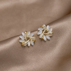 Earrings : Oorbellen Roze - Golden Opal in van Pantino