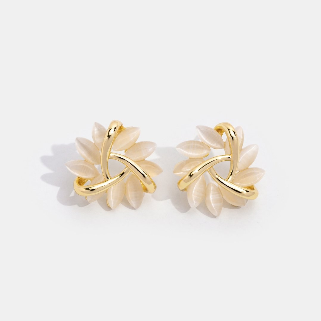 Earrings : Oorbellen Roze - Golden Opal in van Pantino