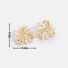 Earrings : Oorbellen Roze - Golden Opal in van Pantino