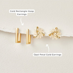 Earrings : Oorbellen Roze - Golden Opal in van Pantino