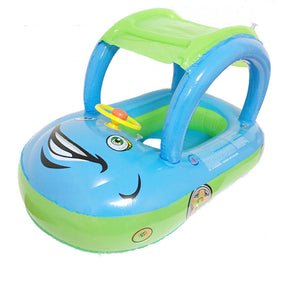 other : Opblaasauto Kinderen Donkerblauw - Speelgoed Baby Peuters - PVC in Lichtblauw van Pantino