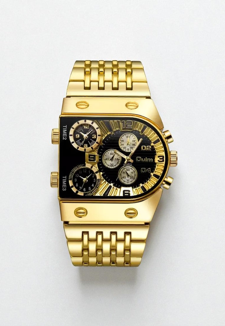 watches : William Watch | Luxe Gouden Horlogekast voor Heren (Zonder Band) (Copy) in Zwart van Pantino
