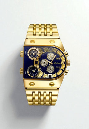watches : William Watch | Luxe Gouden Horlogekast voor Heren (Zonder Band) (Copy) in Blauw van Pantino