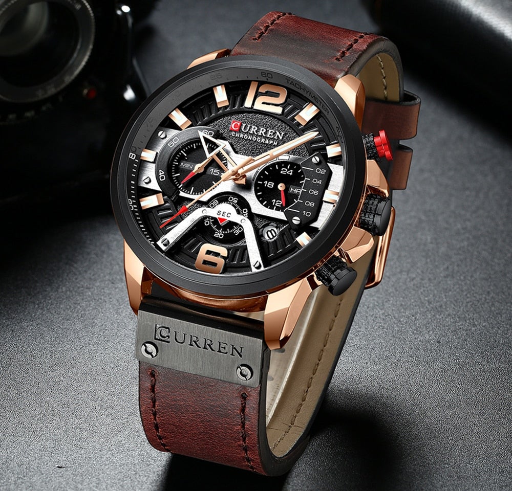 watches : Horloge Heren Zwart - Curren Polshorloge voor Rose + in van Pantino