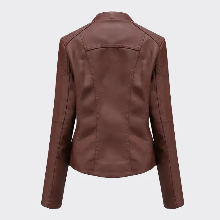 Jacket : Jas Imitatieleer - Zwart in van Pantino