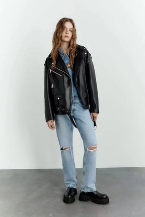 Jacket : Jas Heren Zwart - Veganistisch Leren Jasje in van Pantino