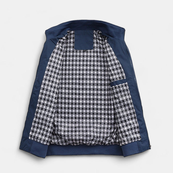Bomber Jacket : Jack Heren Zwart - Moderne Bomberjack in van Pantino
