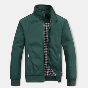 Bomber Jacket : Jack Heren Zwart - Moderne Bomberjack in Groen van Pantino