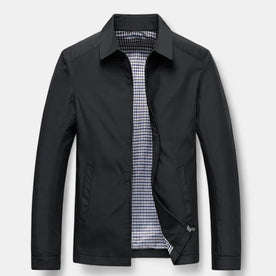 men's jacket : Jack Heren Zwart - Moderne Bomberjack in Zwart van Pantinoshop