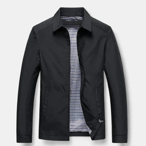 Bomber Jacket : Jack Heren Zwart - Moderne Bomberjack in Zwart van Pantino