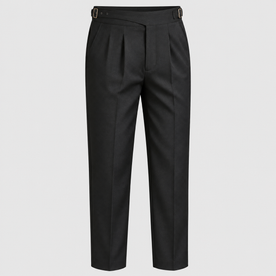Pants : Zakelijke Stijl Zwart in Zwart van Pantinoshop
