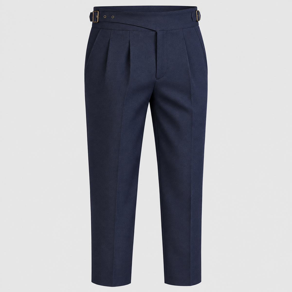 Pants : Zakelijke Stijl Zwart in Marineblauw van Pantinoshop