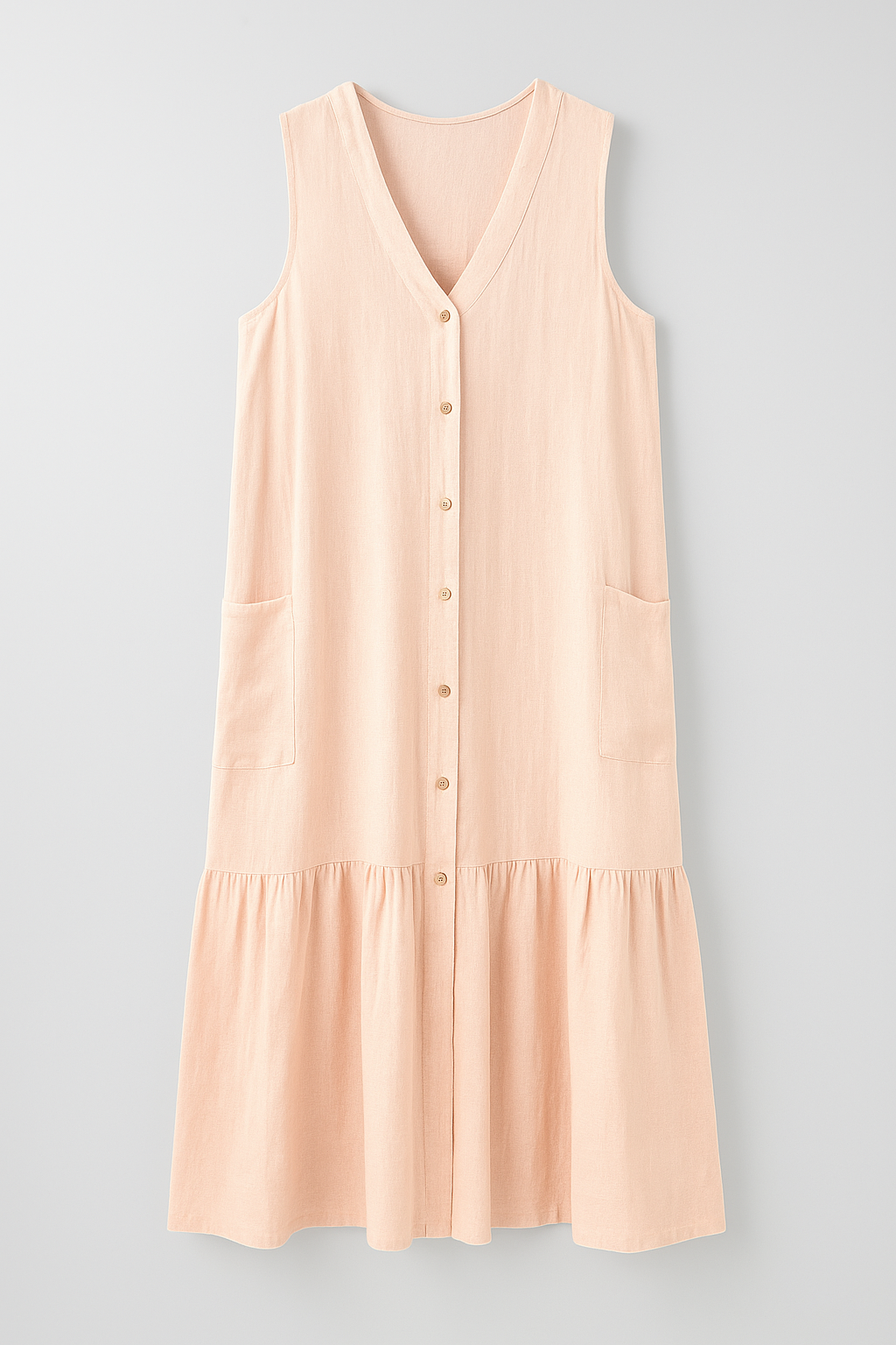 Dresses : Strandjurk mouwloos van soepele stof Dames in Rosa van Pantino