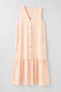 Dresses : Strandjurk mouwloos van soepele stof Dames in Rosa van Pantino
