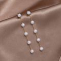 Oorbellen Roze - Pearl Drop 5cm