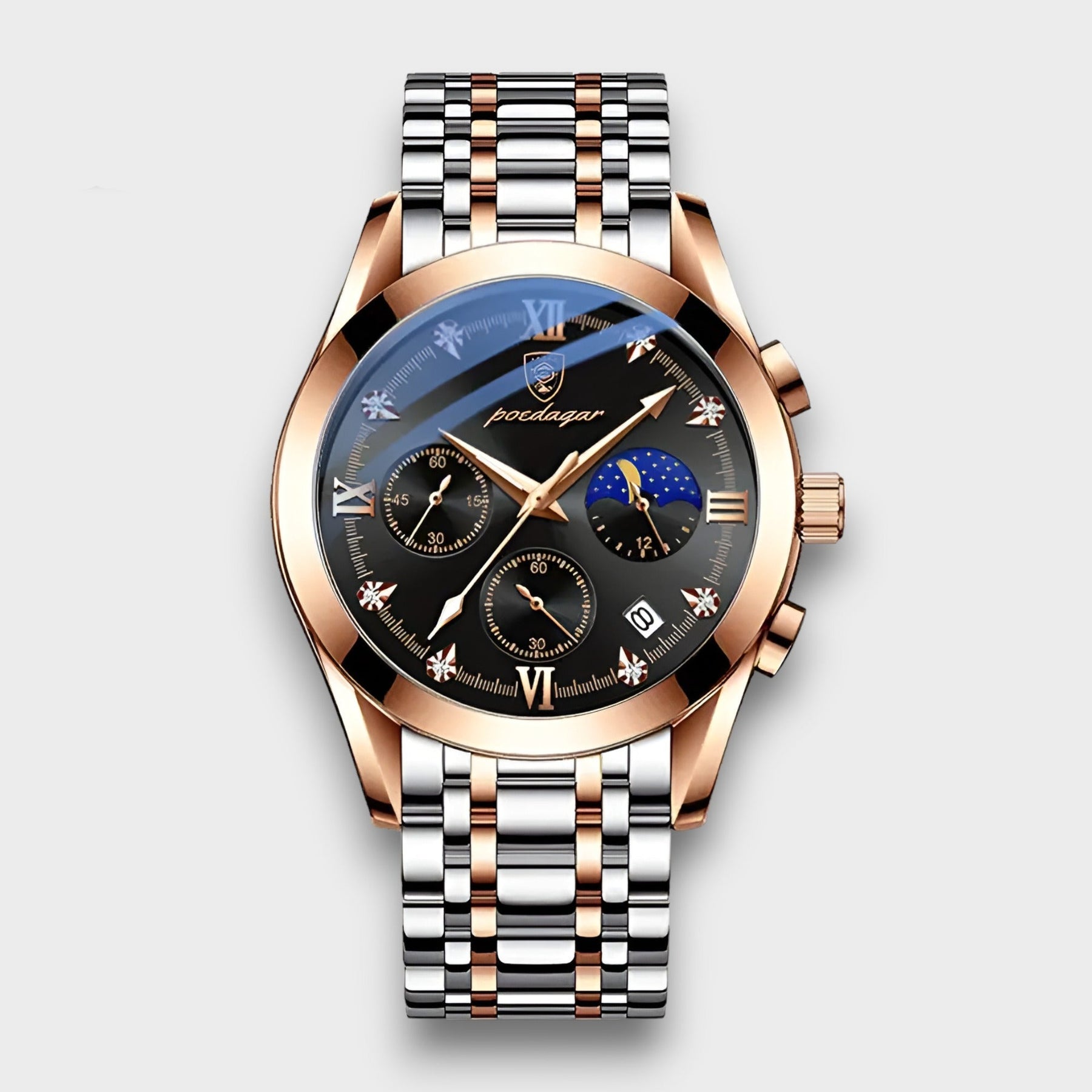 watches : Horloge Heren Bruin / Goud - PerdanaSwiss - Kwartshorloge voor in Zilver brons van Pantino