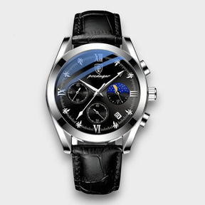 watches : Horloge Heren Bruin / Goud - PerdanaSwiss - Kwartshorloge voor in Zilver Zwart van Pantino