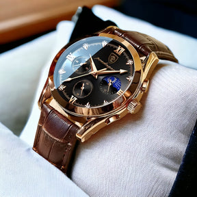 watches : Horloge Heren Bruin / Goud - PerdanaSwiss - Kwartshorloge voor in van Pantino