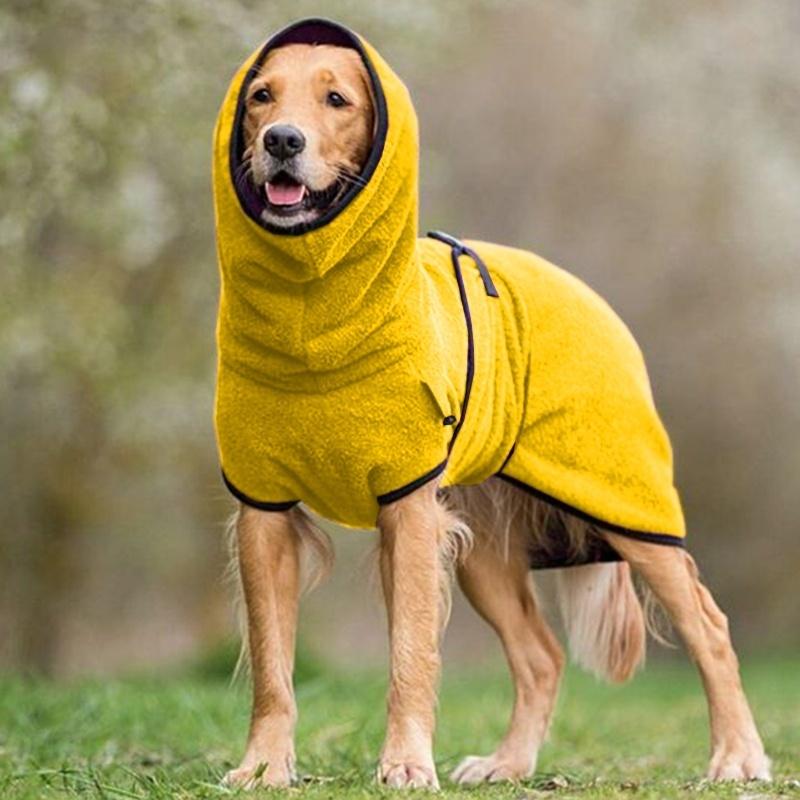 pets : Huisdier Badjas Paars - Dierenbenodigdheden in Geel van Pantino