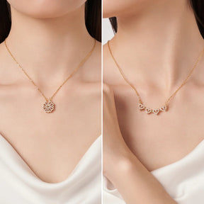 Necklace : Ketting Dames Goud - Magische "Lucky Heart" in van Pantino