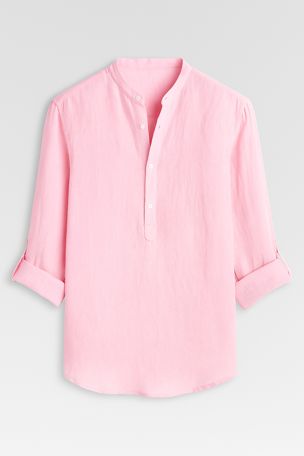 Men's Top Clothes : Lichtgewicht Linnen Herenoverhemd, Ademend, Lange Mouw in van Pantino