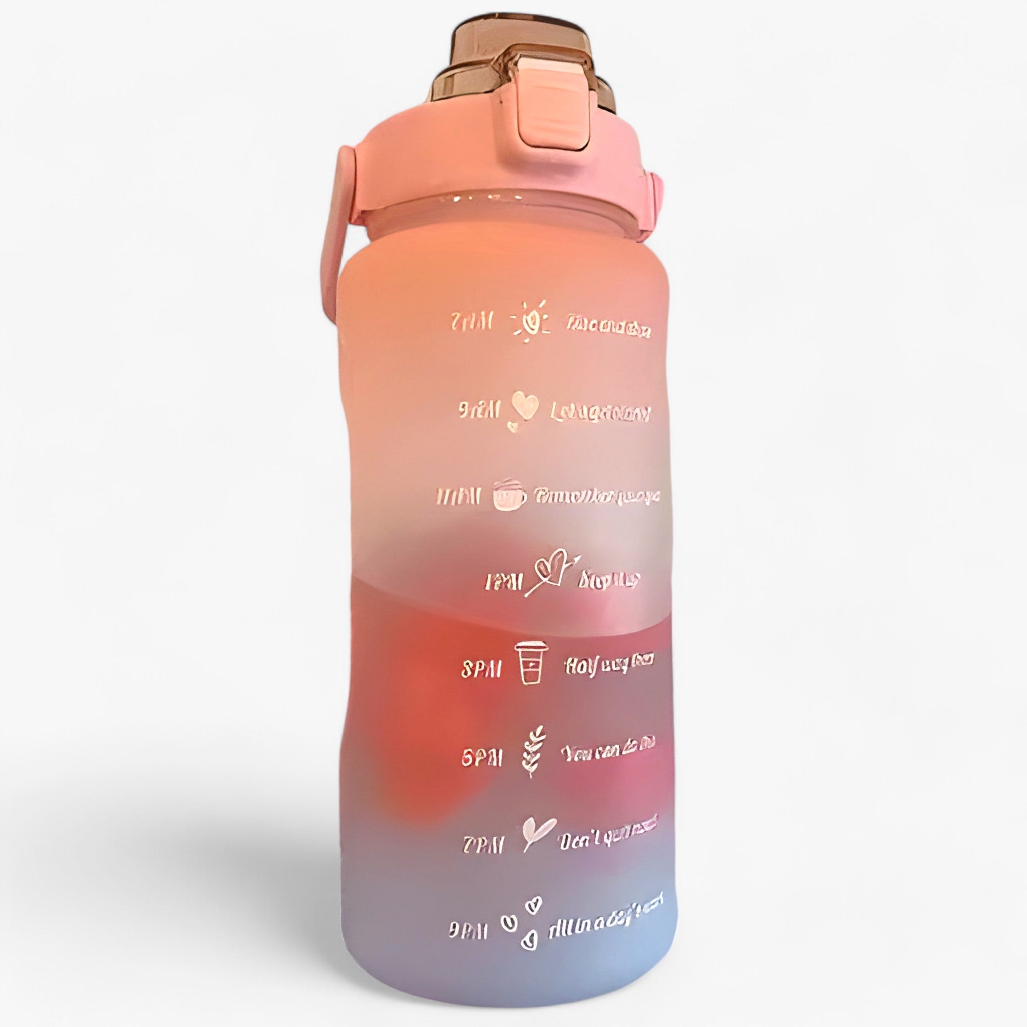 other : HydroMax - Grote Waterfles - Grote Capaciteit voor Hydratatie de Hele Dag door in 2L Roze Blauw van Pantino