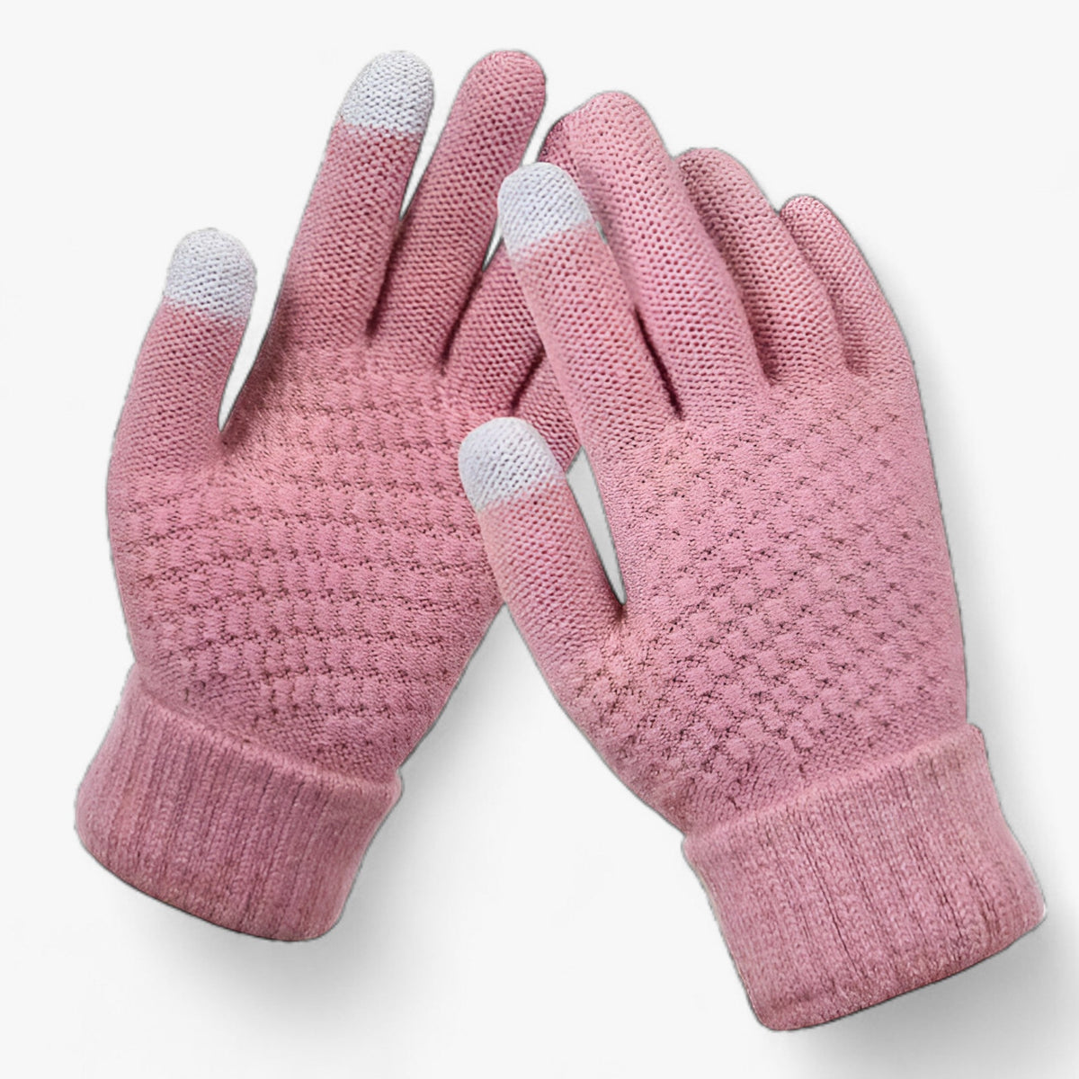 Gloves : Handschoenen Grijs - CozyFlex - Warme Winter Touchscreen in Roze van Pantino