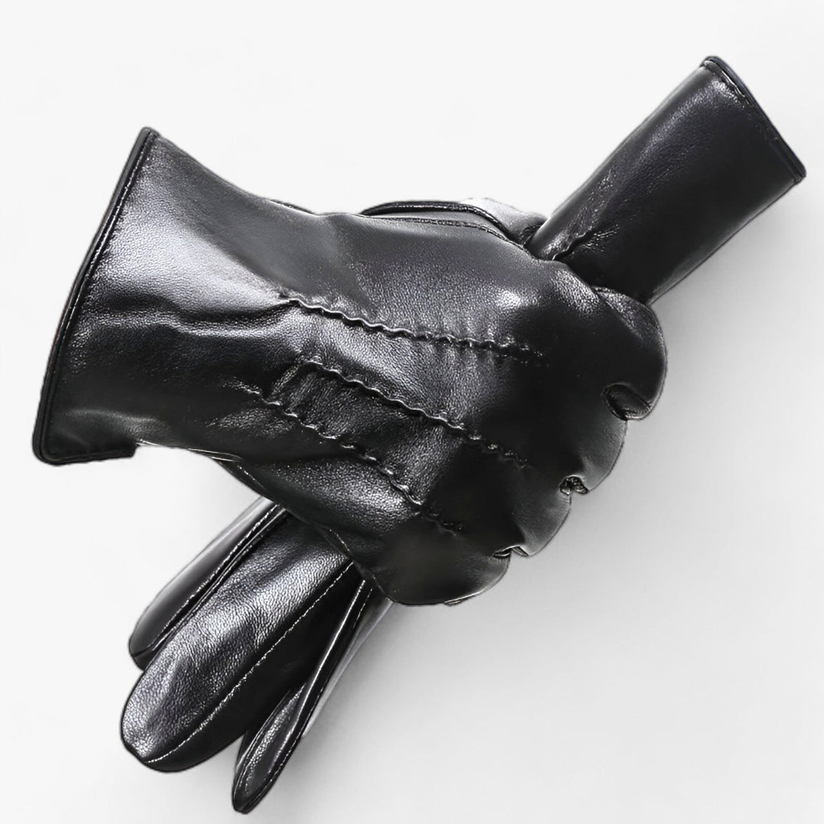 Gloves : Handschoenen Zwart - RippleWarm - Schapenvacht Winter in Zwart van Pantino