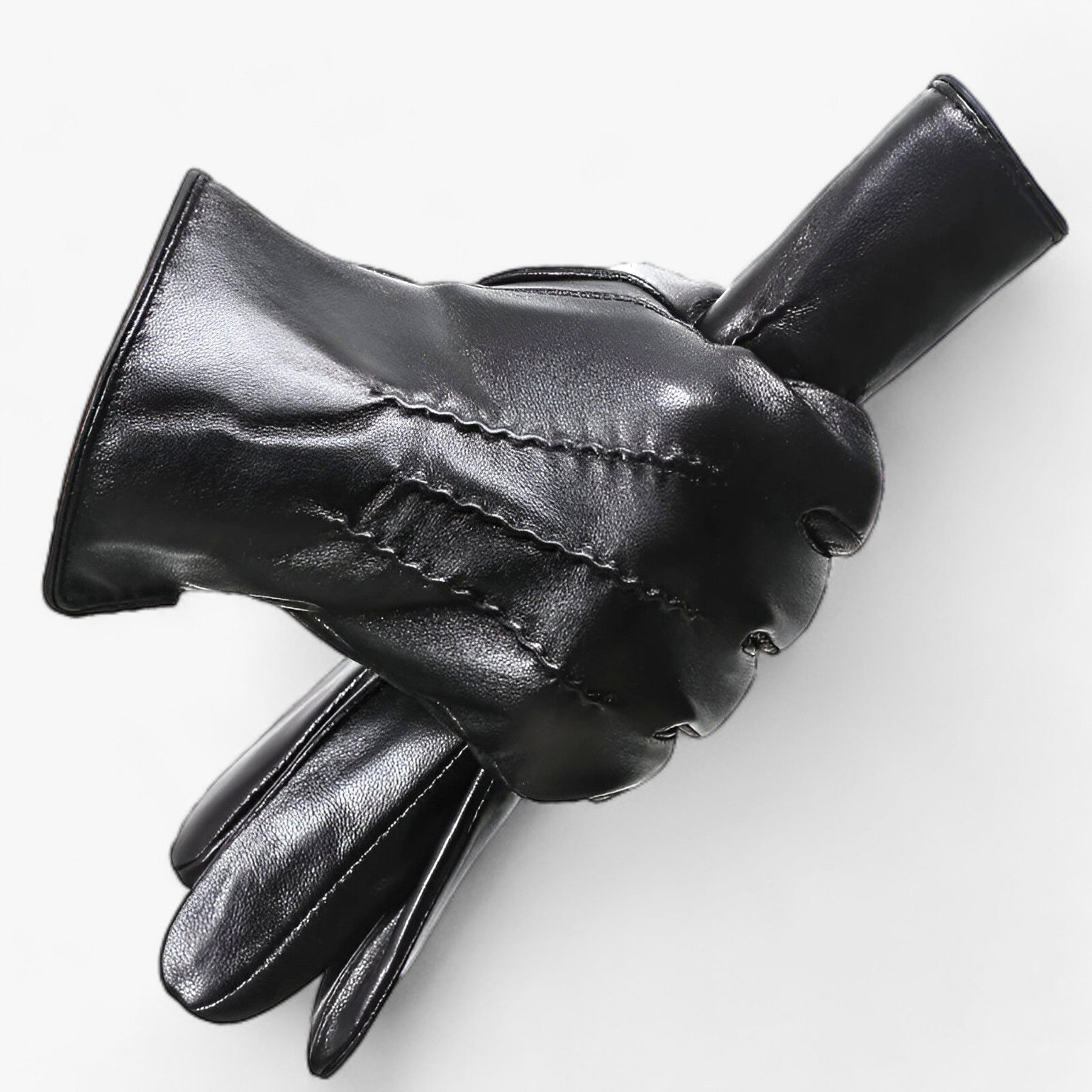 Gloves : Handschoenen Zwart - RippleWarm - Schapenvacht Winter in Zwart van Pantino