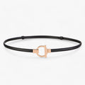 Elegante Riem Dames - Veilige Pasvorm met Gouden Gesp - Rood