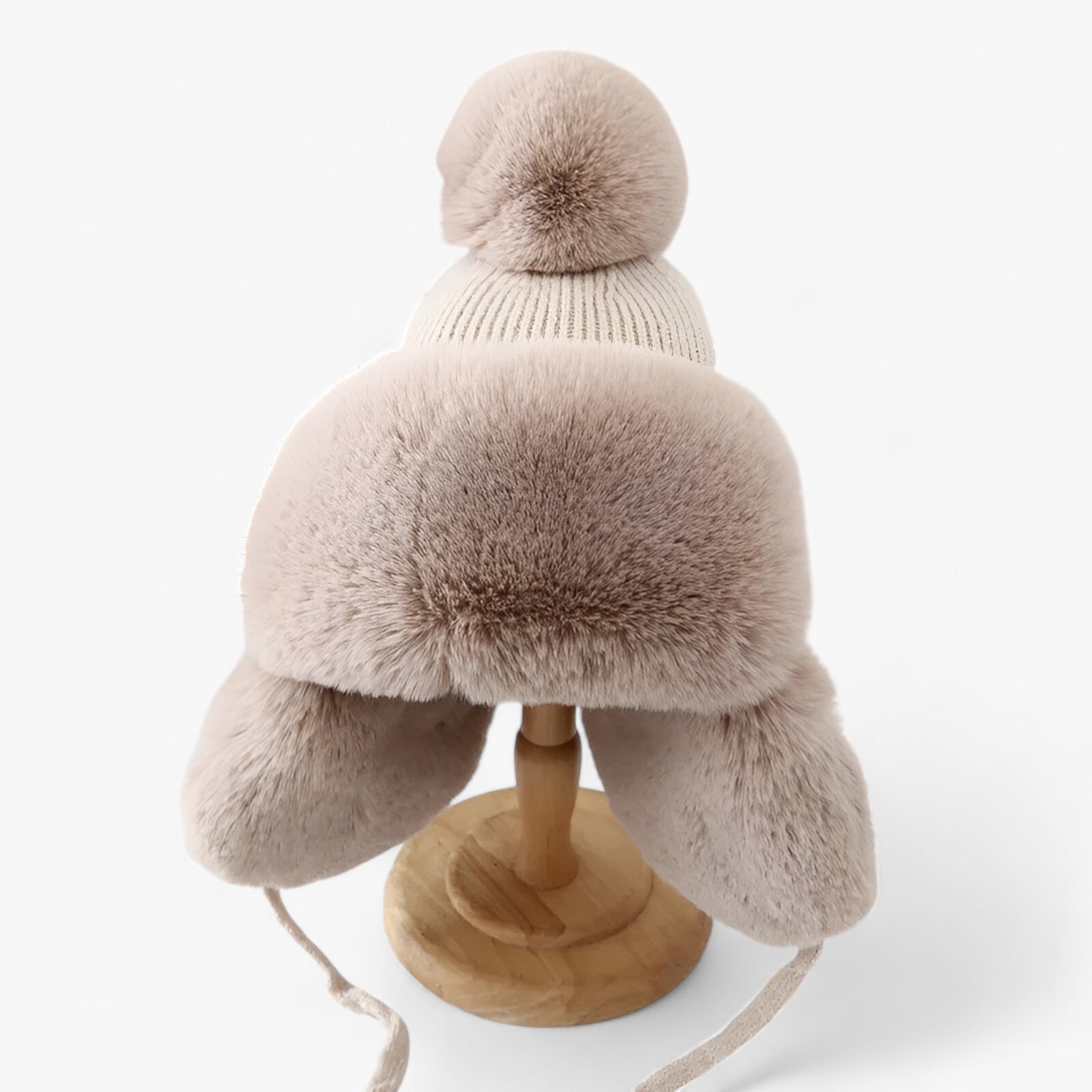 Trapper Hat : Lei Feng Hut - Dikke Warmte met Elegante Oorkleppen - Roze in Beige Volwassen van Pantino