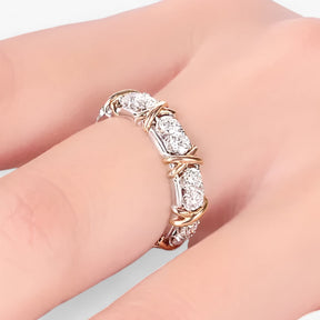 Ring : Ring Dames Zilver - Sterling Zircon - Luxe Verloving in van Pantino