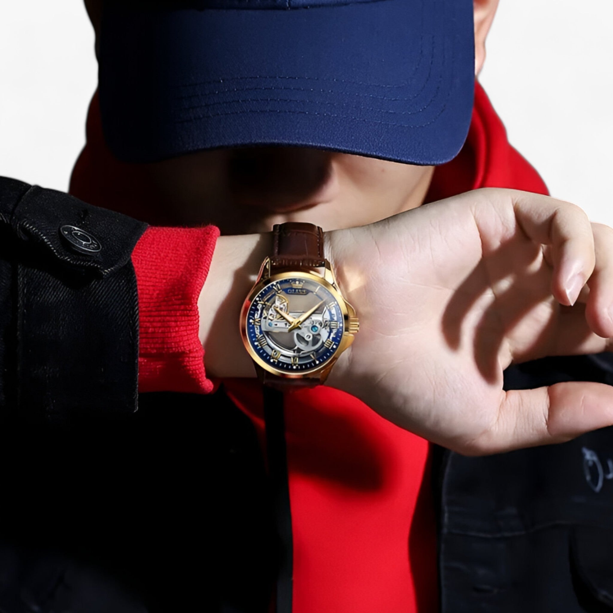 Luxe automatisch horloge - Precisie en elegantie voor mannen Leer