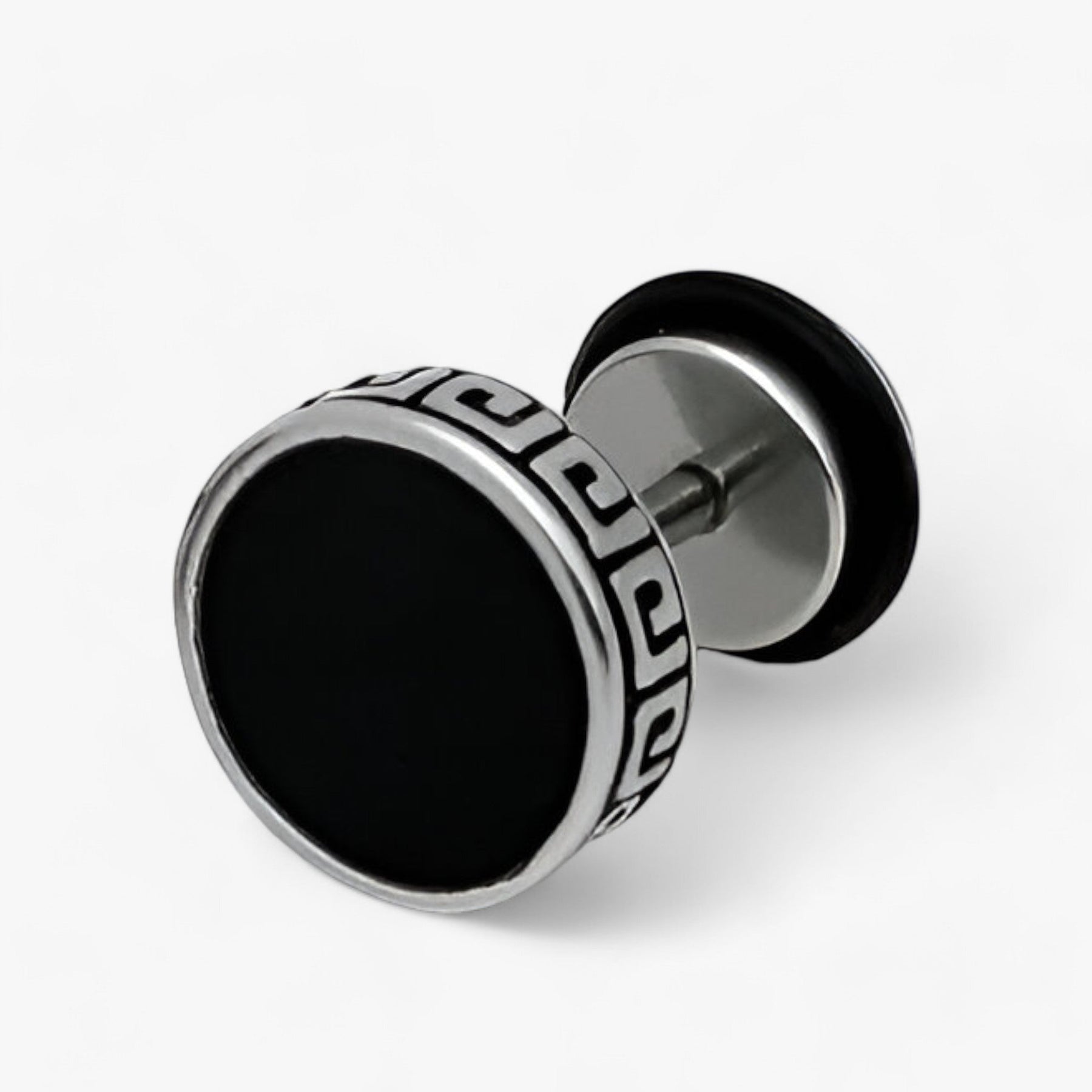 Earrings : Oorbellen Heren - Vintage Titanium - Duurzaam en Stijlvol in S-1 stuks van Pantino