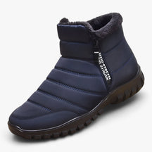 Snow Boots : Laarzen Heren Bruin - Winterlaarzen voor - Waterdicht en Warm in de Winter in Blauw van Pantino