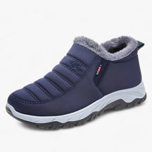 outdoor equipment : Fleece Gevoerde Sneeuwlaarzen - Wintercomfort Waterdicht en Warm - Zwart in Blauw van Pantino