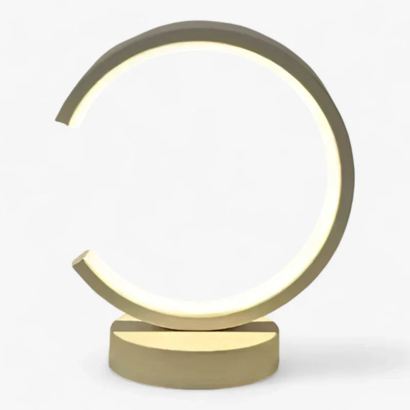 home & garden : LED Ringleuchte 20cm - Dimbaar Nachtlicht voor Slaapkamer en Leefruimtes - Wit in Witte Model C van Pantino